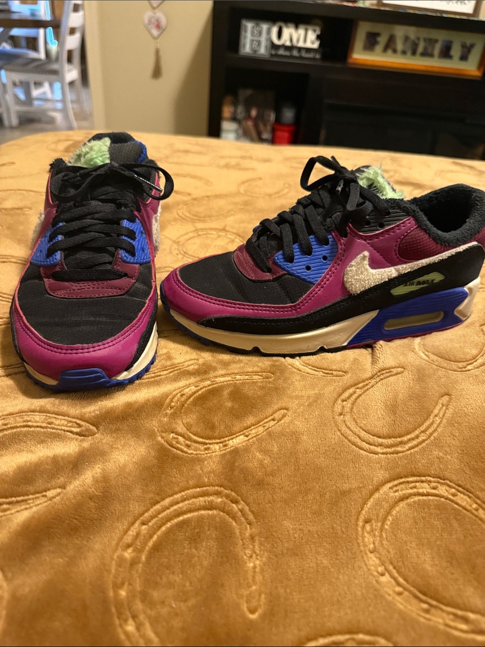 Women’s  Kids Purple, Black & Blue Athletic Sneakers